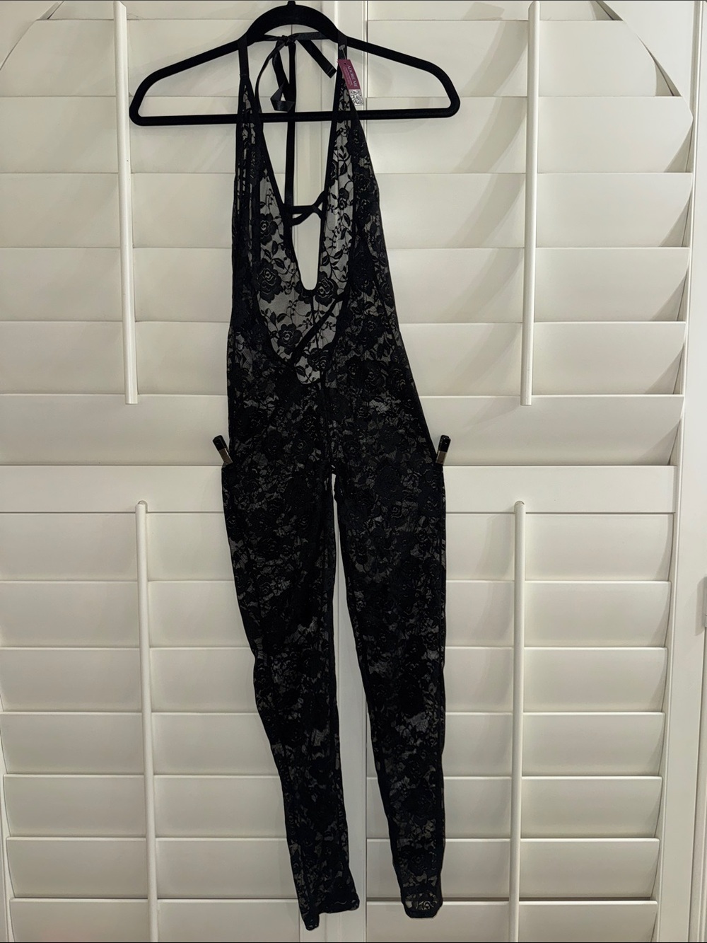 Adore Me Lace Catrice Catsuit Jumpsuit Jet Black